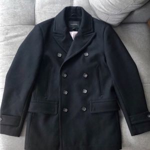 Banana Republic men’s double breasted wool peacoat
